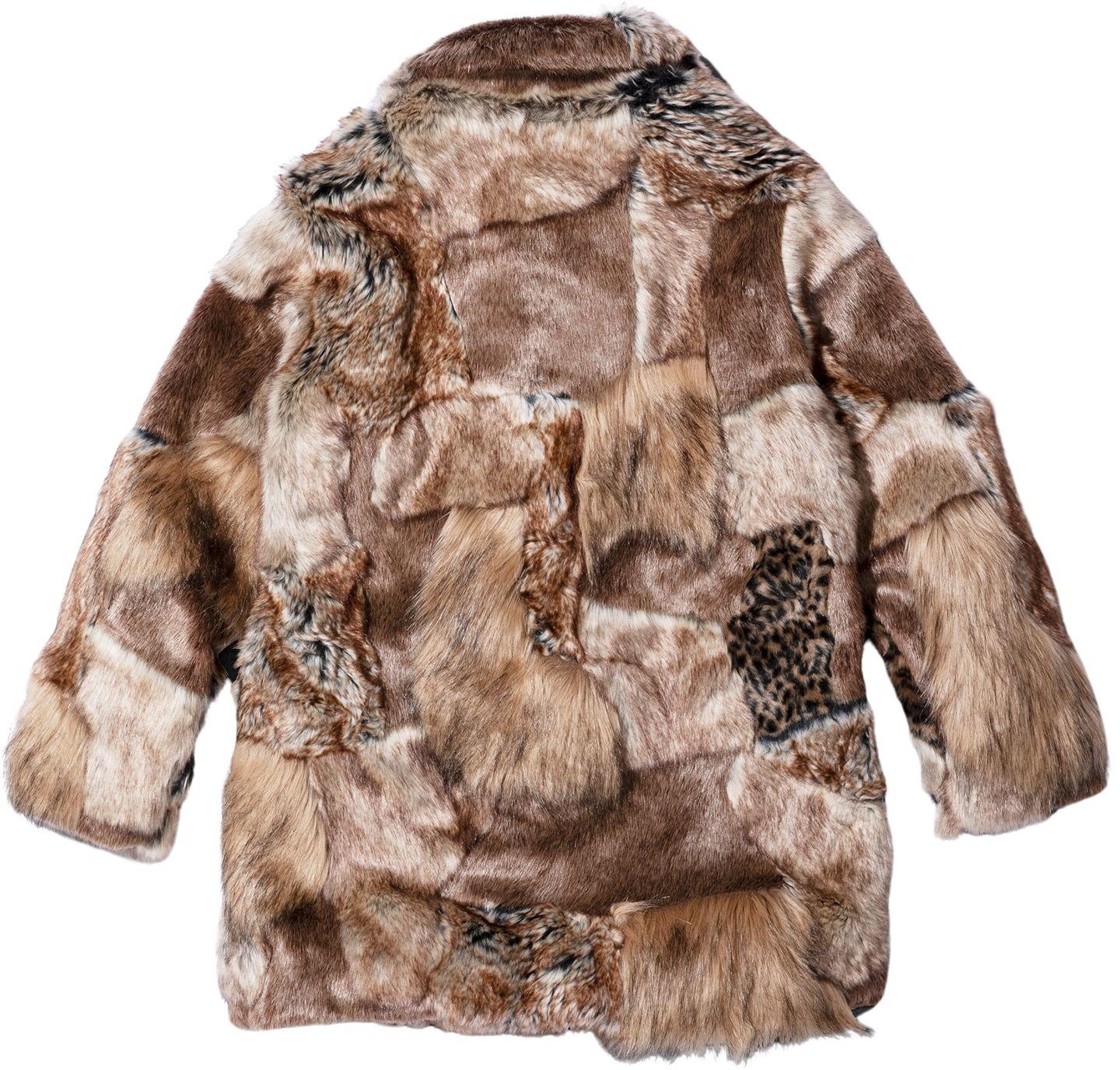 Supreme®/MM6 Maison Margiela Patchwork Faux Fur Coat view 2
